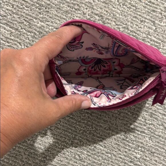 Vera Bradley Pink Quilted Cosmetic Bag - Picture 2 of 3